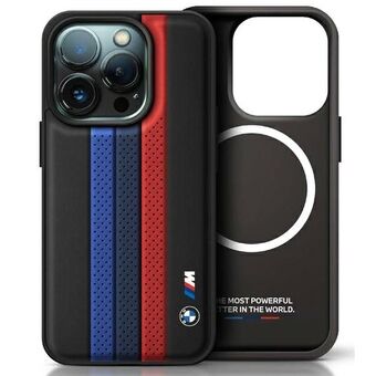 BMW BMHMP16L23PUPTK iPhone 16 Pro 6.3" zwart/black hardcase M Perf. Tricolor Printed Stripes MagSafe