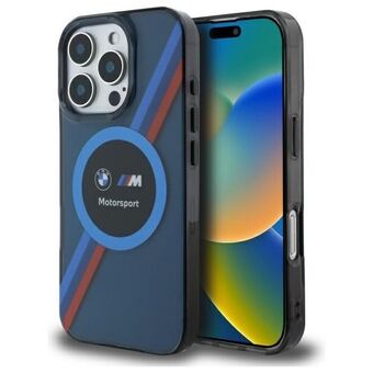 BMW BMHMP16X23HTPUV iPhone 16 Pro Max 6,9" granaatblauw/marineblauw hardcase Motosport IML Circle MagSafe