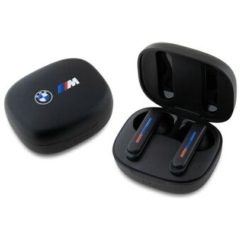 BMW Bluetooth-koptelefoon BMBEMIATP20LOK TWS + oplaaddock zwart/black Printed Logos