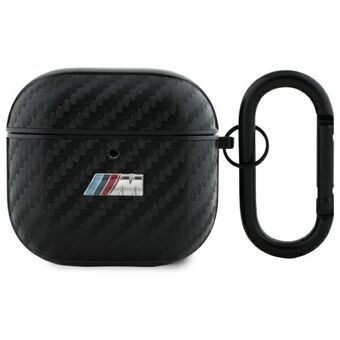 BMW BMA4CMPUCA AirPods 4 hoesje czarny/zwart PU Carbon M Collectie