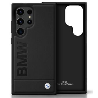 Etui BMW Leer Groot Woordmerk voor Samsung Galaxy S25 Ultra zwart