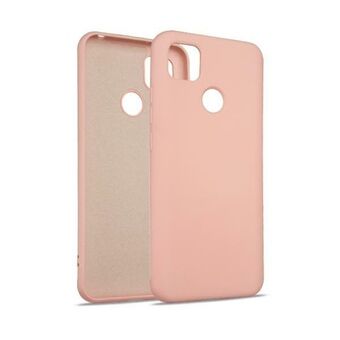 Beline Etui Silicone voor Xiaomi Redmi 9C in roze-goud/rose goud.