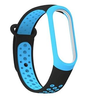 Beline band Mi Band 3/4 design zwart-blauw / zwart-blauw