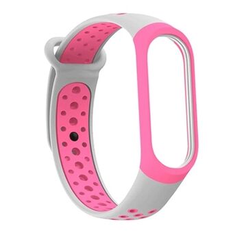 Beline riem Mi Band 3/4 design roze-grijs / roze-grijs