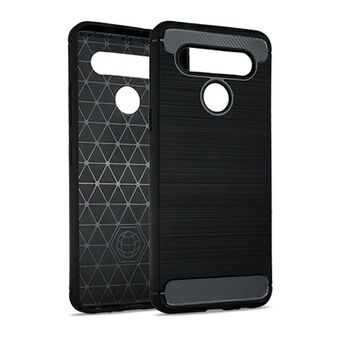 Beline Etui Carbon iPhone 12 mini zwart/black