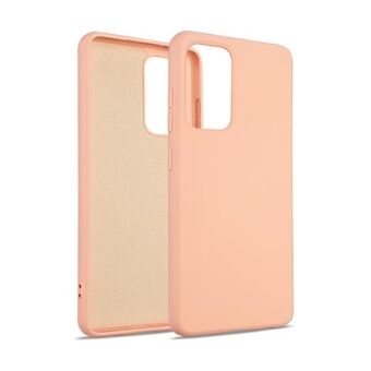 Beline siliconen hoesje Samsung A12/M12 roze-goud/rose goud