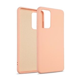 Beline Hoesje van Siliconen voor Samsung A42 5G A426 roze-goud