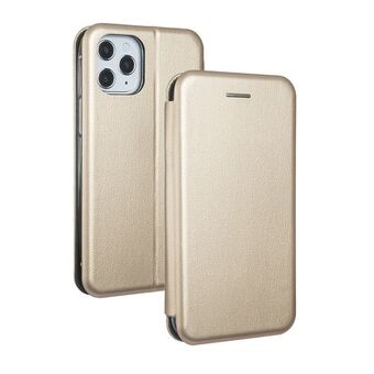 Beline Book Magnetic iPhone 12 mini hoesje goud/goud