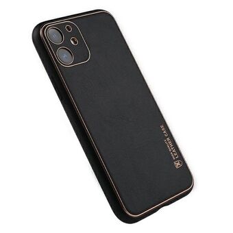 Beline Leren Case iPhone 12 zwart/zwart