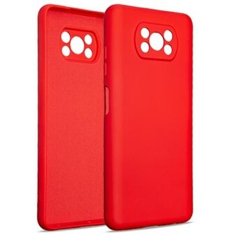 Beline Case Silicone Xiaomi Poco X3 rood / rood