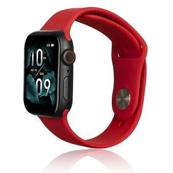 Beline band Apple Watch Silicone 42/44/45/49mm rood / rood.