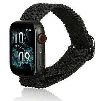 Beline Apple Watch Textiel band 38/40/41mm zwart/zwart