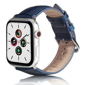 Beline Apple Watch Leren band 42/44/45/49 mm blauw/blauw