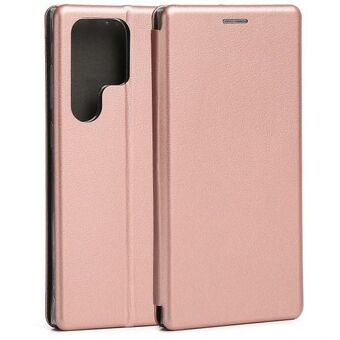 Beline Book Magnetic Case Samsung S23 Ultra S918 rosé goud/rosé goud