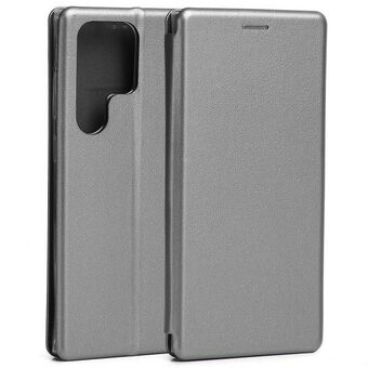 Beline Book Magnetische Case Samsung S23 Ultra S918 staal/staal