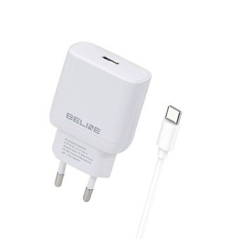 Beline Ład. siec. 1x USB-C 25W + kabel USB-C biała /white PD 3.0  BLNCW25C GaN

Beline-oplader voor netstroom. 1x USB-C 25W + USB-C-kabel wit PD 3.0 BLNCW25C GaN