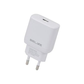 Beline jongen. netwerk. 1x USB-C 30W wit/wit (alleen kop) PD 3.0 BLNCW30