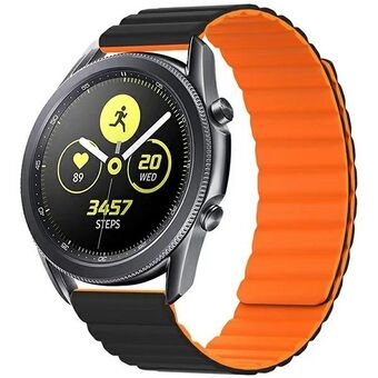 Beline horlogeband 20mm Magnetisch zwart/oranje zwart/oranje