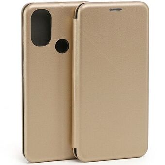 Beline Book Magnetic Case Moto E20 goud/goud