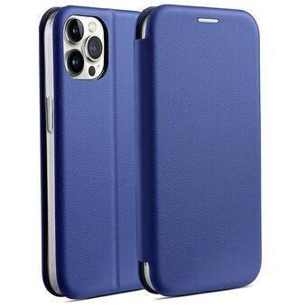 Beline hoesje met magnetische boekvorm voor iPhone 15 Pro 6,1" in blauw