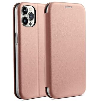 Beline Etui Boek Magnetisch iPhone 15 Pro Max 6,7" roze goud