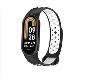 Beline pasek Mi Band 8 ontwerp zwart-wit.