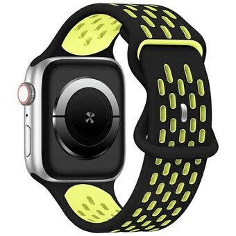 Beline horlogebandje Apple Watch Nieuw Sport Silicone 38/40/41mm zwart-geel zwarte/gele doos.