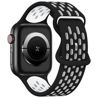 Beline pasek voor Apple Watch New Sport Silicone 42/44/45/49 mm in het zwart-wit zwart/wit doos.