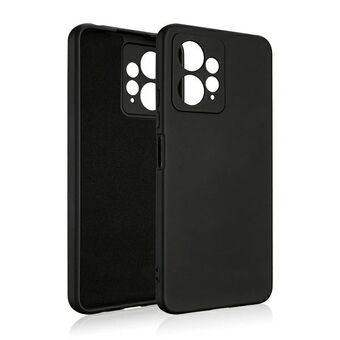 Beline Etui Siliconen Xiaomi Redmi Note 12 4G zwart/zwart