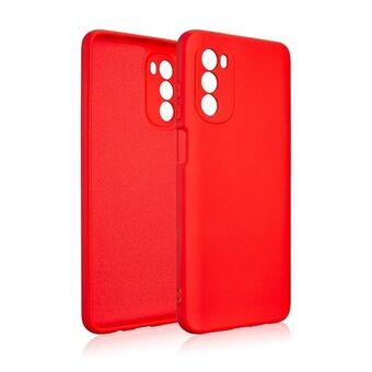 Beline hoesje van siliconen voor de Motorola Moto G82 5G in de kleur rood