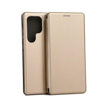 Beline Etui Boek Magnetisch Samsung S24 Ultra S928 goud/goud