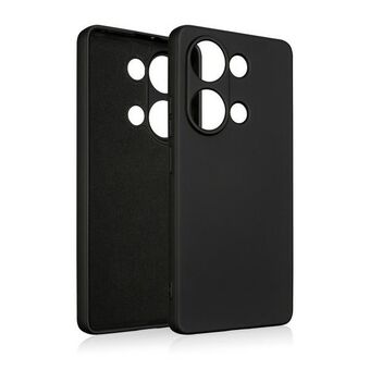 Beline etui van siliconen, zwart, voor Poco M6 Pro 4G.