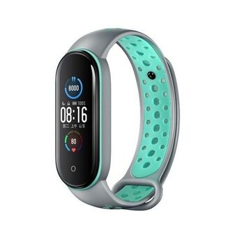 Beline band Design Mi Band 7/6/5 grijs-groen /grey-green