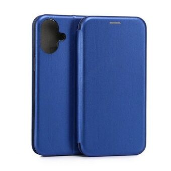 Beline Etui Boek Magnetisch iPhone 16 Plus blauw