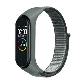 Beline riem Mi Band 7/6/5/4/3 NylonLoop grijs/grey