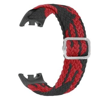 Beline passek Mi Band 8 Nylon zwart-rood/black-red