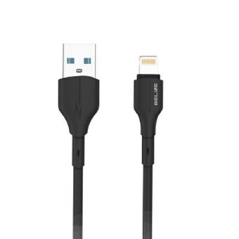 Beline Kabel 25W USB-A/Lightning 1m czarny/zwart BLNCBL01