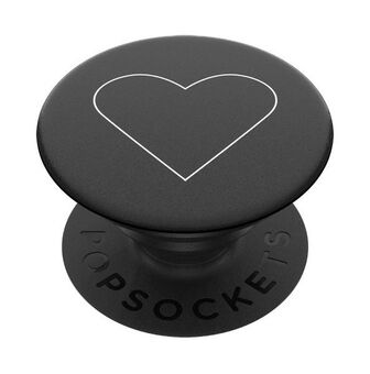 Popsockets 2 Wit Hart Zwart 800667 telefoonhouder en -standaard - standaard