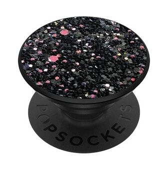 PopSockets 2 Sparkle Black 800498 grip en standaard voor telefoon - premium.