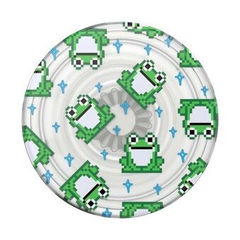 Popsockets PlantCore Grip 8 Bit Frogs 806485 is een houder en standaard voor telefoons.