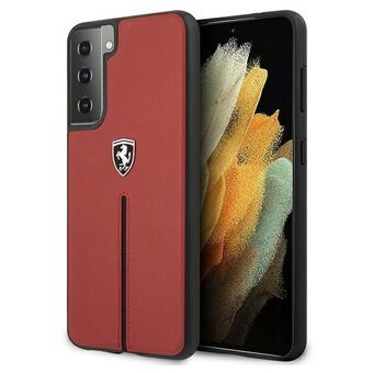 Ferrari FEOSIHCS21MRE S21 + G996 Rood / Rood Hardcase Off Track Leer Nylon Streep