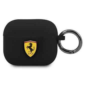 Ferrari FEA3SILBK AirPods 3 hoesje zwart/zwarte siliconen