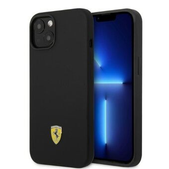 Ferrari FEHMSIP14MBK iPhone 14 Plus 6,7" zwart/zwart hardcase Silicone Metal Logo Magsafe