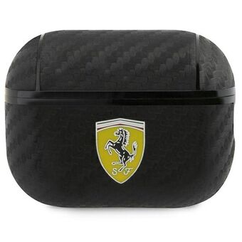 Ferrari FESAP2CABK AirPods Pro 2 hoes zwart/zwart On Track PU Carbon