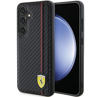 Ferrari FEHCS24SN3DUR S24 S921 zwart zwart hardcase Carbon Printed Line.