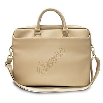 Guess Torba GUCB15PUSASLG 16" goud/saffiano script