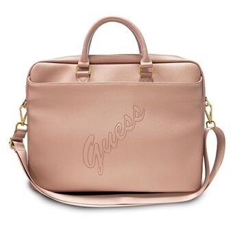 Guess Torba GUCB15PUSASPI 16" roze/roze Saffiano Script