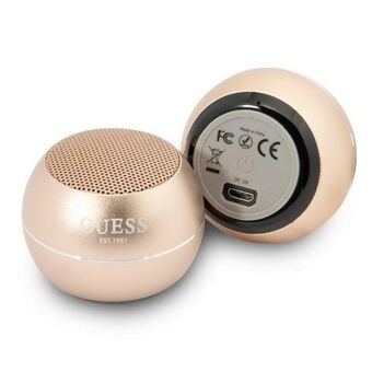 Raad eens, Bluetooth-luidspreker GUWSALGED Speaker mini gouden/goudkleurige.