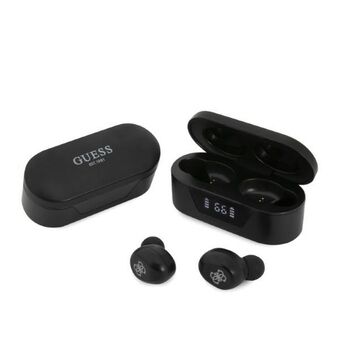 Guess GUTWST31EK TWS Bluetooth koptelefoon + docking station zwart/zwart