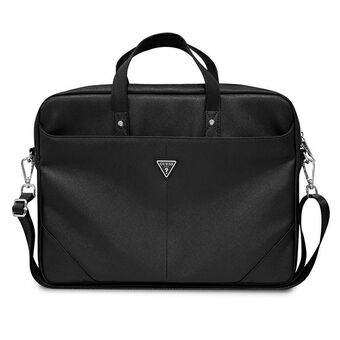 Raad eens, Torba GUCB15PSATLK 16" czarny/zwart Saffiano Triangle Logo.